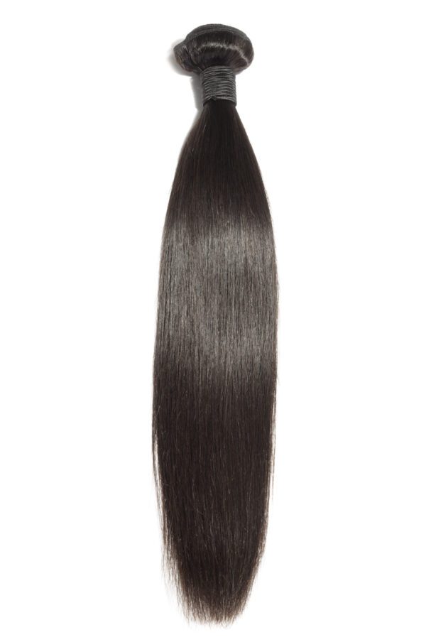 A long black hair extension is shown.